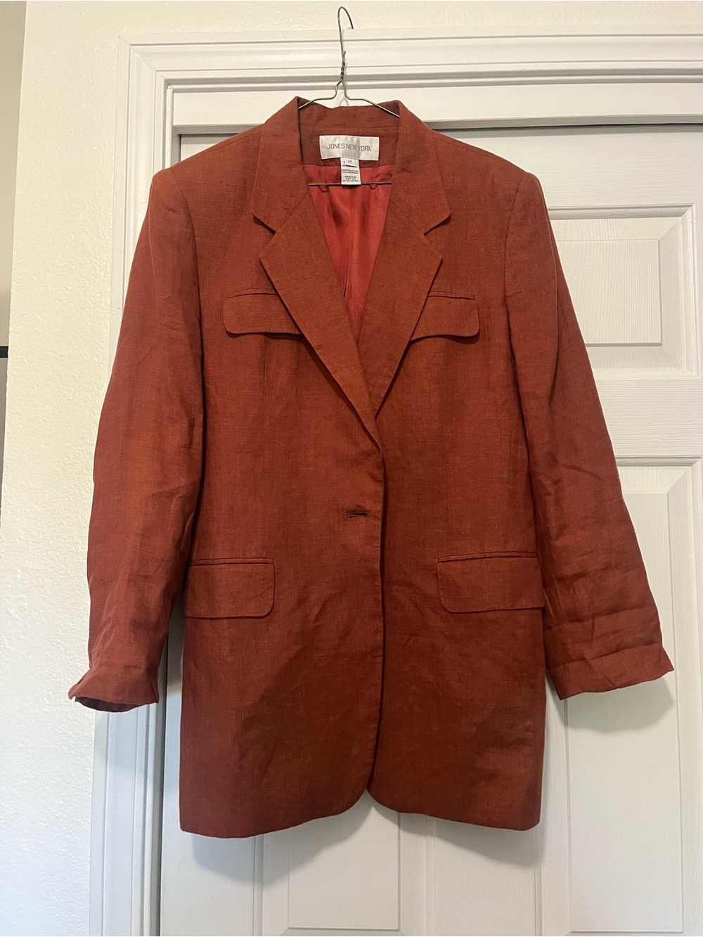Vintage linen blazer